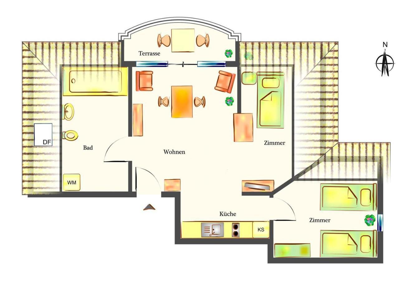 Wohnung Sanke Seeblick 塞巴特黑灵斯多夫 外观 照片